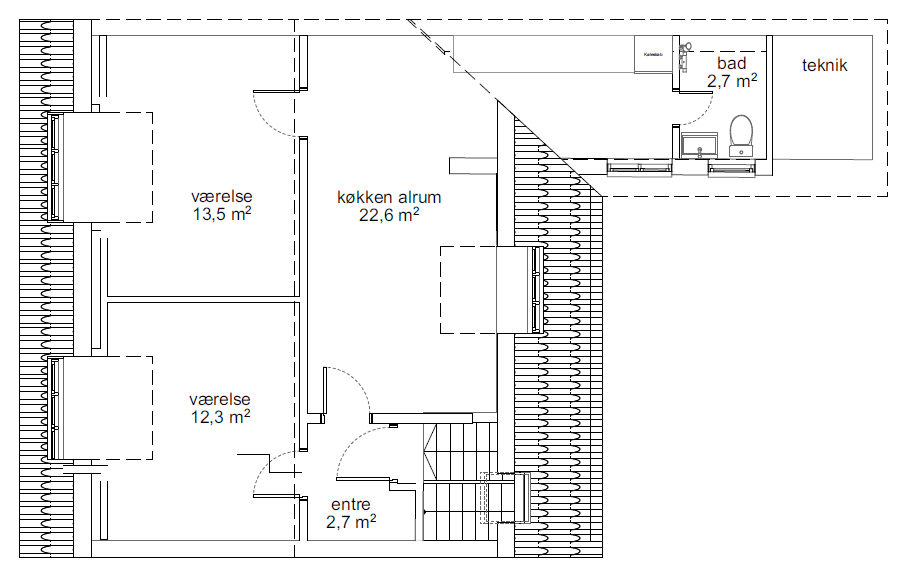3. sal — Plantegning
